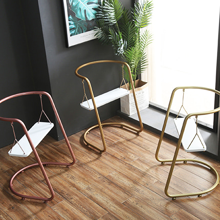 노르딕 그네 디자인 의자, 북유럽풍 디자인 체어 의자, 그네 움직이는 체어 의자