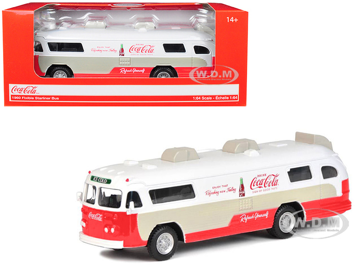 미국 오리지널 코카콜라 1960 성간 버스 모델 풀 알로이 카 모델 1:64 컬렉션