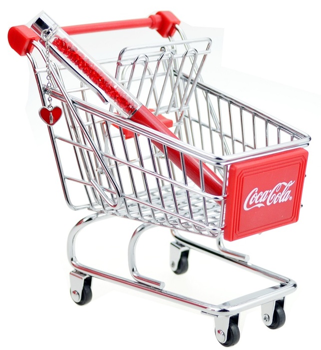 선물 상자 큰 코카콜라 기념 판 슈퍼마켓 쇼핑 카트 모델 트롤리 모델 창조적 인 선물